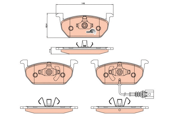 Brake Pad Set, disc brake (GDB2080)
