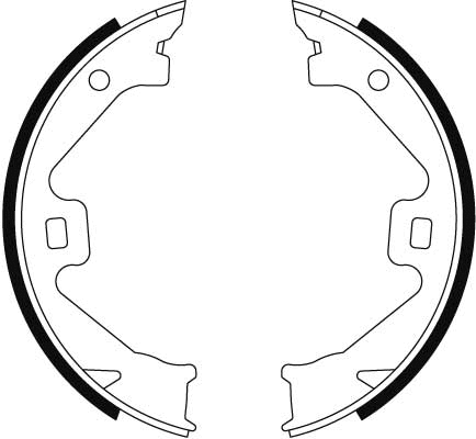Brake Shoe Set, parking brake