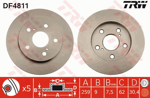 Brake Disc (DF4811)