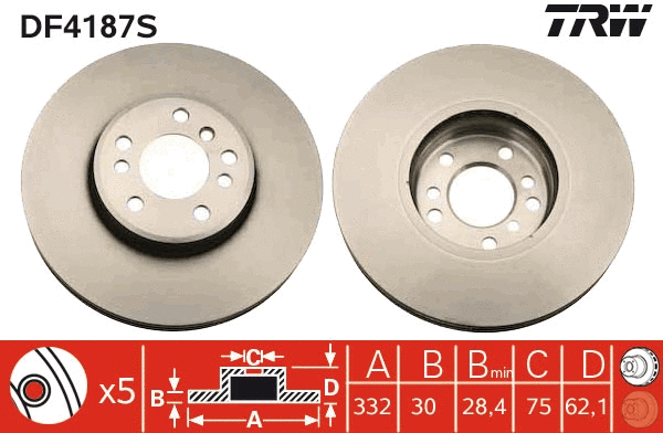 Brake Disc (DF4187S)