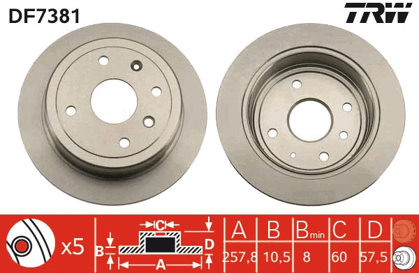 Brake Disc (DF7381)