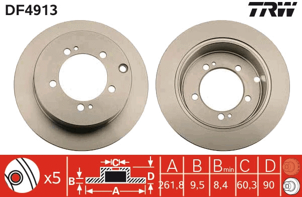 Brake Disc (DF4913)