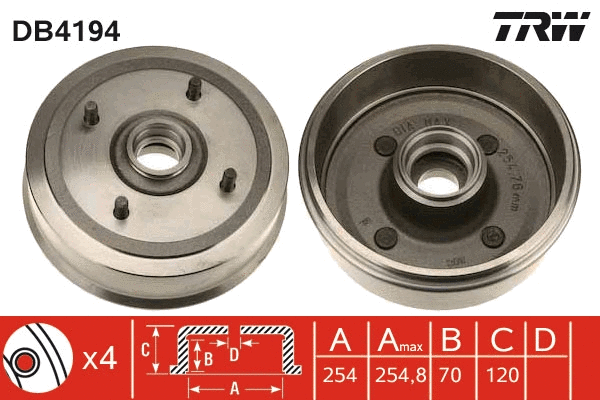 Brake Drum (DB4194)