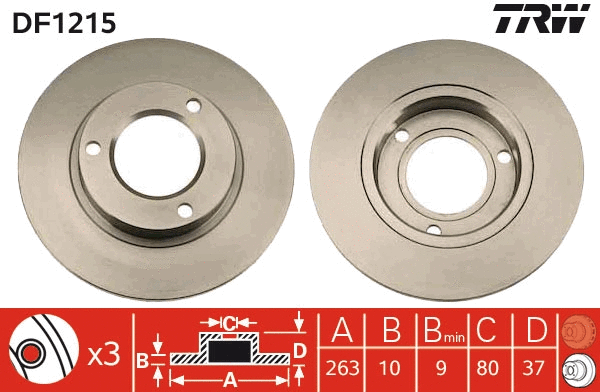 Brake Disc (DF1215)