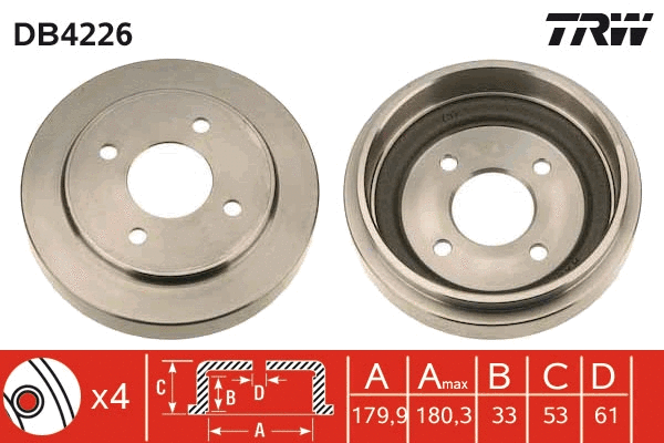 Brake Drum (DB4226)