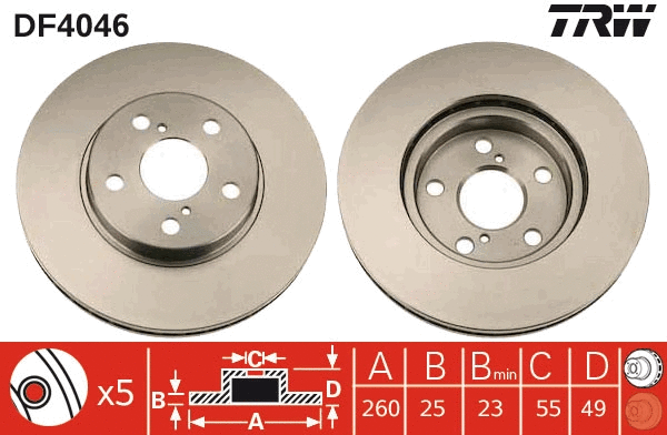 Brake Disc (DF4046)