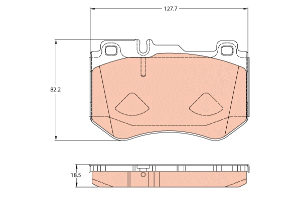 Brake Pad Set, disc brake (GDB2078)
