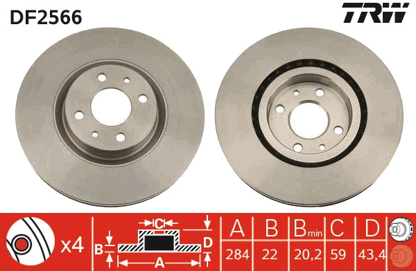 Brake Disc (DF2566)