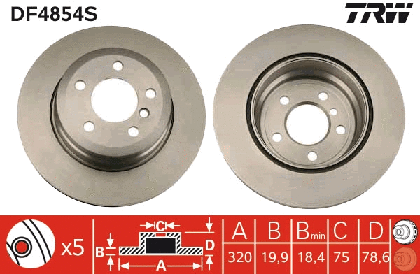 Brake Disc (DF4854S)