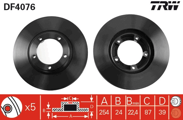 Brake Disc (DF4076)