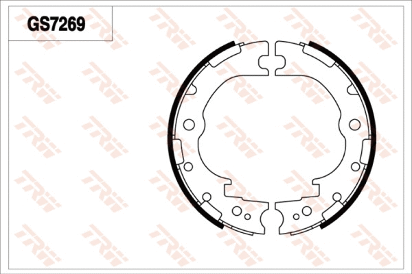 Brake Shoe Set, parking brake (GS7269)