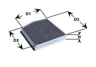 Filter, cabin air (NC2396CA)