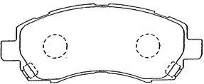 Brake Pad Set, disc brake (F1N014)