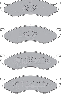 Brake Pad Set, disc brake (ASN-2136)