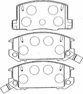 Brake Pad Set, disc brake (A2N044)