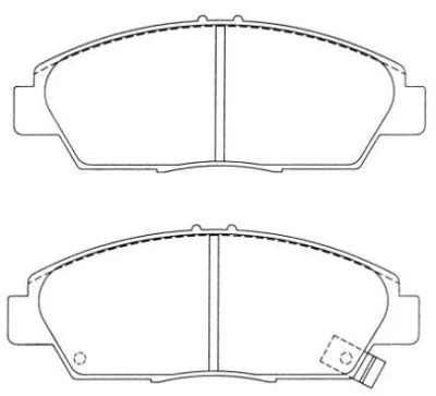 Brake Pad Set, disc brake (ASN-2028)