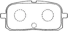 Brake Pad Set, disc brake (A2N040)