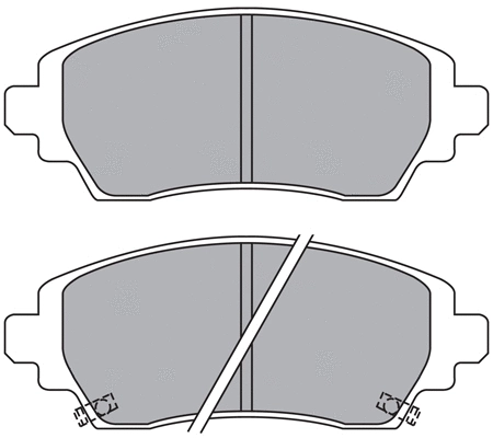 Brake Pad Set, disc brake (ASN-2178)