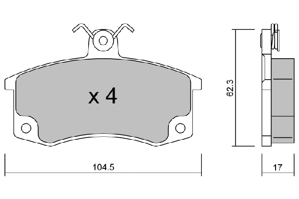 Brake Pad Set, disc brake (BPLA-1001)