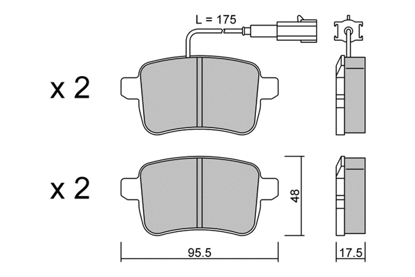 Brake Pad Set, disc brake (BPFI-2011)