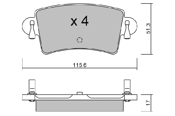 Brake Pad Set, disc brake (BPRE-2004)