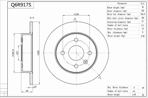 Brake Disc (Q6R917S)