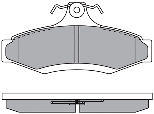 Brake Pad Set, disc brake (ASN-2091)
