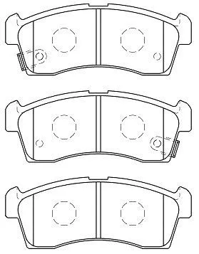 Brake Pad Set, disc brake (H1N052)