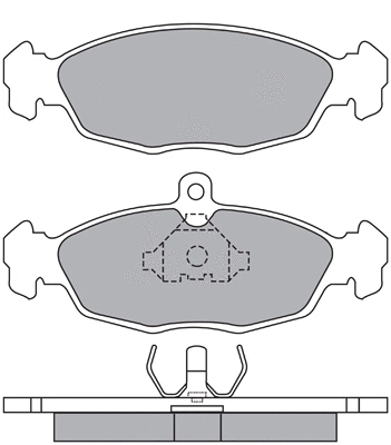 Brake Pad Set, disc brake (ASN-2065)