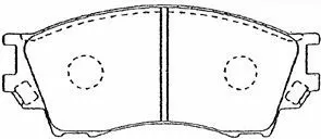 Brake Pad Set, disc brake (E1N038)