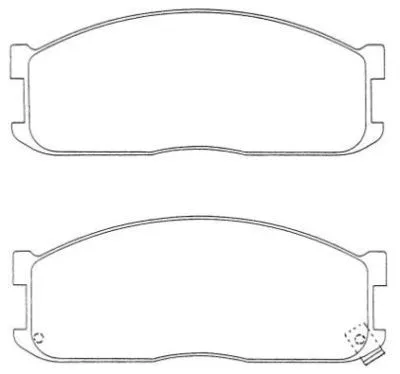 Brake Pad Set, disc brake (ASN-120W)