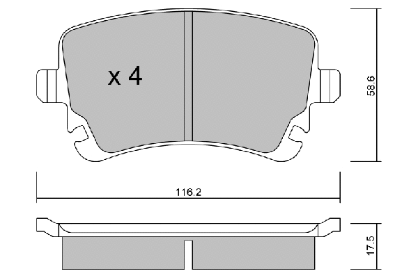 Brake Pad Set, disc brake (BPVW-2010)