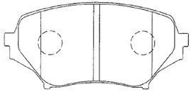 Brake Pad Set, disc brake (E1N054)