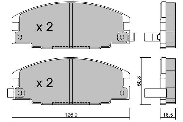 Brake Pad Set, disc brake (BPIS-1900)