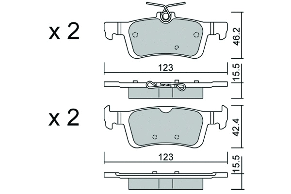 Brake Pad Set, disc brake (BPPE-2012)