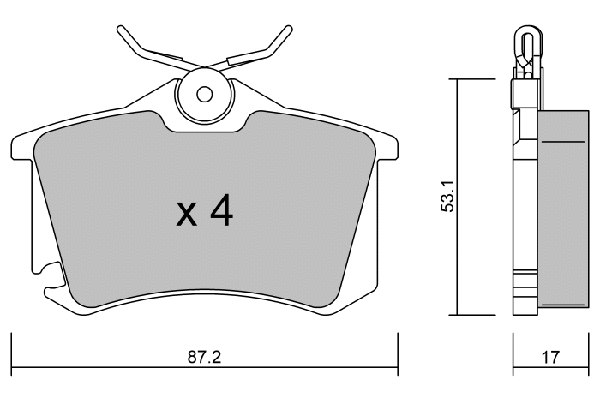 Brake Pad Set, disc brake (BPVW-2008)