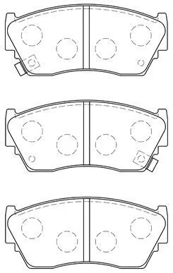 Brake Pad Set, disc brake (B1N017)