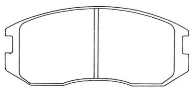 Brake Pad Set, disc brake (ASN-133)