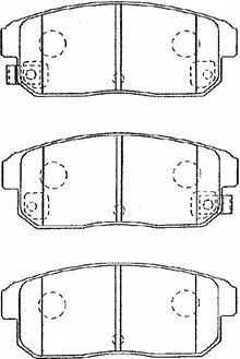 Brake Pad Set, disc brake (B2N040)