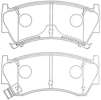 Brake Pad Set, disc brake (ASN-246)