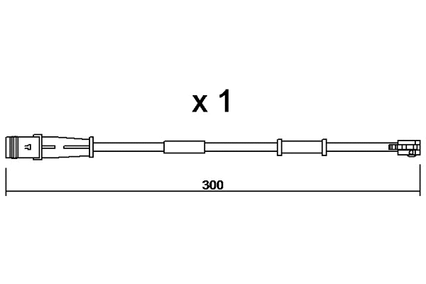 Warning Contact, brake pad wear (BPOPK-9320)