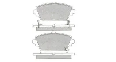 Brake Pad Set, disc brake (ASN-2054)