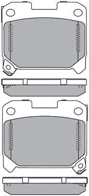 Brake Pad Set, disc brake (ASN-2171)