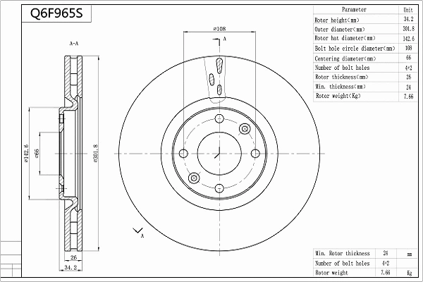 Brake Disc (Q6F965S)