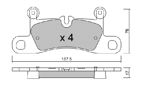 Brake Pad Set, disc brake (BPVW-2011)