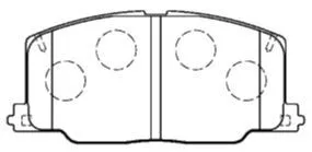 Brake Pad Set, disc brake (A1N038)