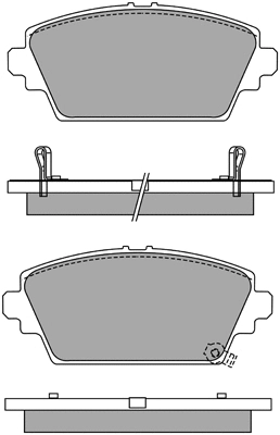 Brake Pad Set, disc brake (ASN-2204)