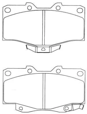 Brake Pad Set, disc brake (ASN-274)
