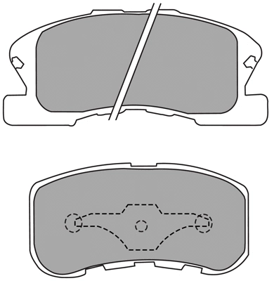Brake Pad Set, disc brake (ASN-2094)