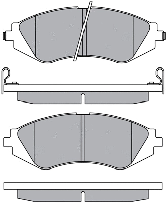 Brake Pad Set, disc brake (ASN-2078)